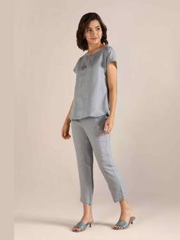 Kaveri - Blue Body Line Roots Top