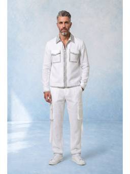Bubber Couture - Off White Pero Classic Cargo Pants