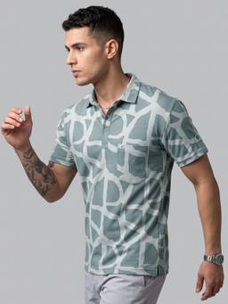 Charagh Din - Regular Fit Polo T-shirt Print Casual