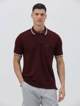 Crocodile - Mens Solid Polo Casual Wear Polo T-shirt