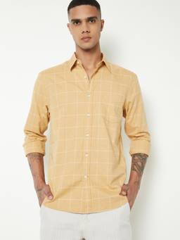 max - Regular Fit Polo T-shirt Print Casual - Yellow
