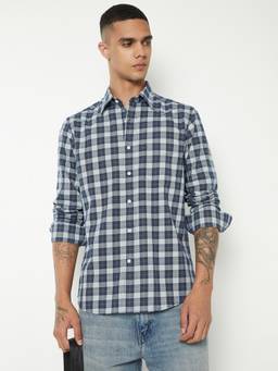 max - Regular Fit Polo T-shirt Stripes Casual - Blue