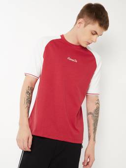 max - Men Colourblock T-shirt - Red
