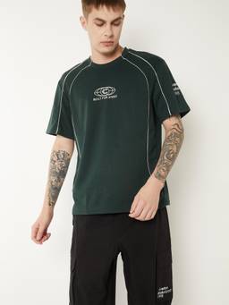 max - Men Solid Sports T-shirt - Green