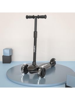 BAYBEE - Black Smart Adjustable Kick Skate Scooter