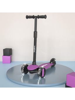 BAYBEE - Purple Smart Adjustable Kick Skate Scooter