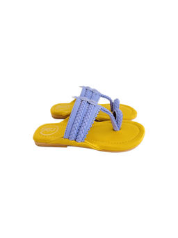 PREET KAUR - Laye Color Block Kolhapuri Purple