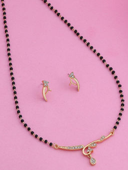 Estele - Gold Plated Heavenly Mangalsutra Necklace Set for Women