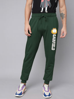 Free Authority - Garfield Solid Regular Fit Joggers Green