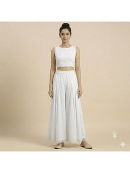 Bcz Style - White Women Loose Palazzo
