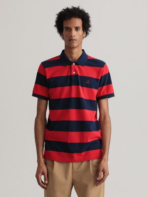 Gant Men Yellow Striped Polo TShirt