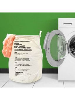 EZ Life - Laundry Care Black White Laundry Basket (40 x 50 cms) 1 Pc