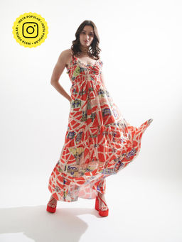 CINCIN Fashion - Red Liana Dress