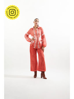 CINCIN Fashion - Urmi Co-ord Coral (Set of 2)