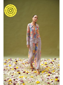 CINCIN Fashion - Multicolor Printed Co-Ord (Set of 2)