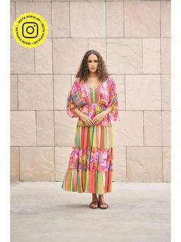 CINCIN Fashion - Floral Printed Maxi Dress