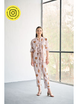 CINCIN Fashion - Shell Printed Poplin Co-Ord (Set of 2)