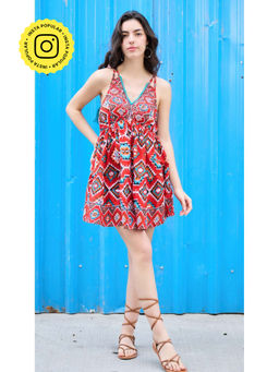CINCIN Fashion - Scarlet Flair Mini Dress