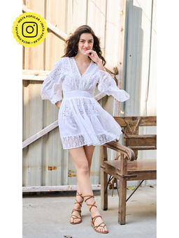 CINCIN Fashion - White Serenity Mini Dress