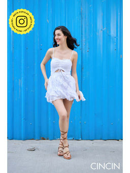 CINCIN Fashion - Lush Mirage Bow Mini Dress