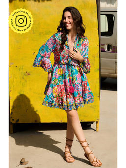 CINCIN Fashion - Wildflower Whisper Embroidered Mini Dress