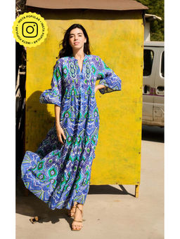 CINCIN Fashion - Midnight Bloom Maxi Dress