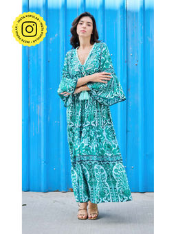 CINCIN Fashion - Emerald Breeze Maxi Dress