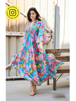 CINCIN Fashion - Embroidered Blossom Maxi Dress