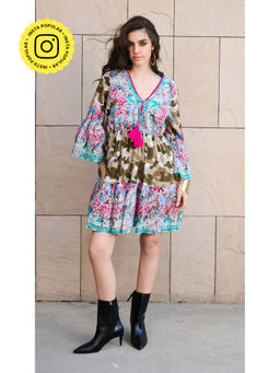 CINCIN Fashion - Floral Camo Charm Dress