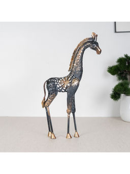 HomeTown - Metal Animal Figurine, Black