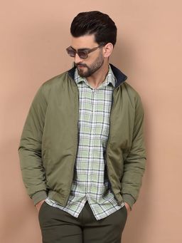 CRIMSOUNE CLUB - Men Olive Reversible Jacket