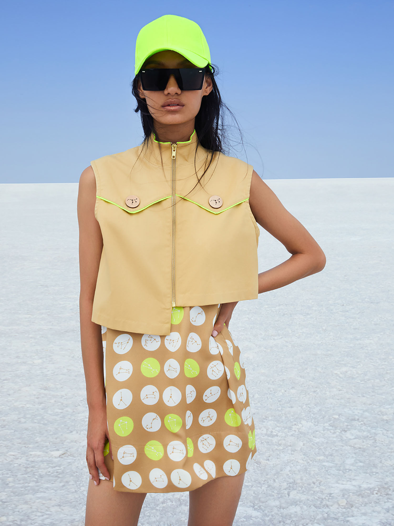 crimsoune club Nikhil Thampi Beige Cropped Jacket-picture-30