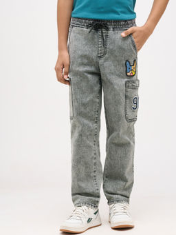 Jack & Jones Junior - Boys Loose Fit Washed Jeans