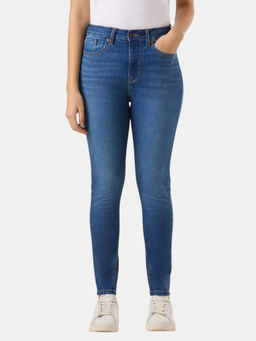 Pepe Jeans - Blue High Rise Skinny Fit Powerflex Women Jeans
