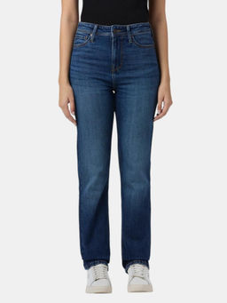Pepe Jeans - Blue Straight Fit Powerflex Women Jeans