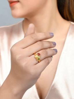 Voylla - Valentine's Day Collection Bonded Hearts Ring