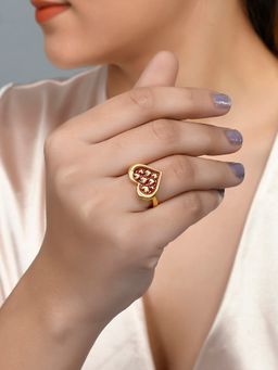Voylla - Valentine's Day Collection Hearts in Heart Ring
