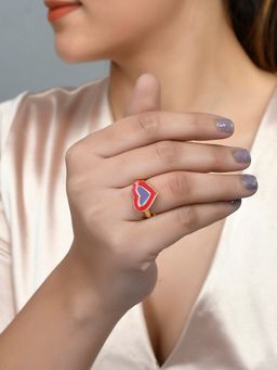 Voylla - Valentine's Day Collection Playful Layered Hearts Ring