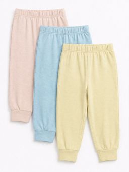 Cocoon Care - knitted Bamboo Cotton Plain Solid Pyjamas for Baby (Pack of 3)