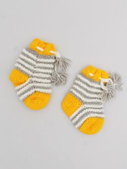 Woonie - Handknitted Socks - Yellow