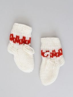 Woonie - Handknitted Socks - White