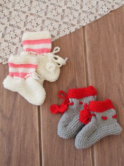 Woonie - Handknitted Socks - Grey (Pack of 2)