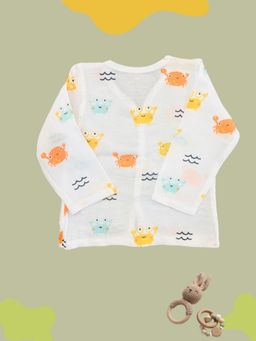 Tittertots - Unisex Multi-Color Printed Jhabla with Pant