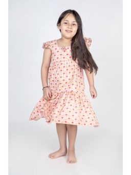 MR.BRAT - Girl's Round Neck Sleeveless Midi Dress