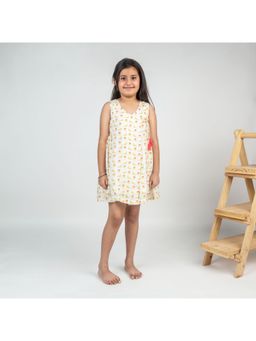 MR.BRAT - Girl's Printed Angrakha Dress