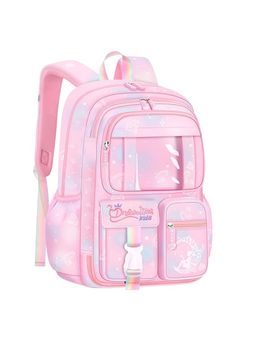 Storite - Kawaii Kids Backpack-Light Pink (L)