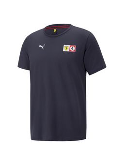 Puma - Ferrari Race Coloured Big Shield Mens Blue T-Shirts