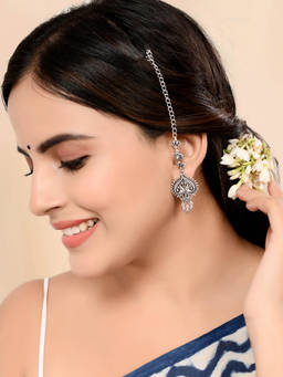 Voylla - Morni Avalyn Earrings With Ear Chain