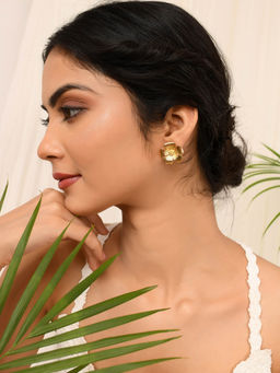 Voylla - Hawaii Hibiscus Statement Studs