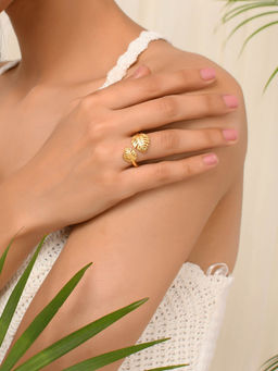 Voylla - Hawaii Monstera Wrap Ring